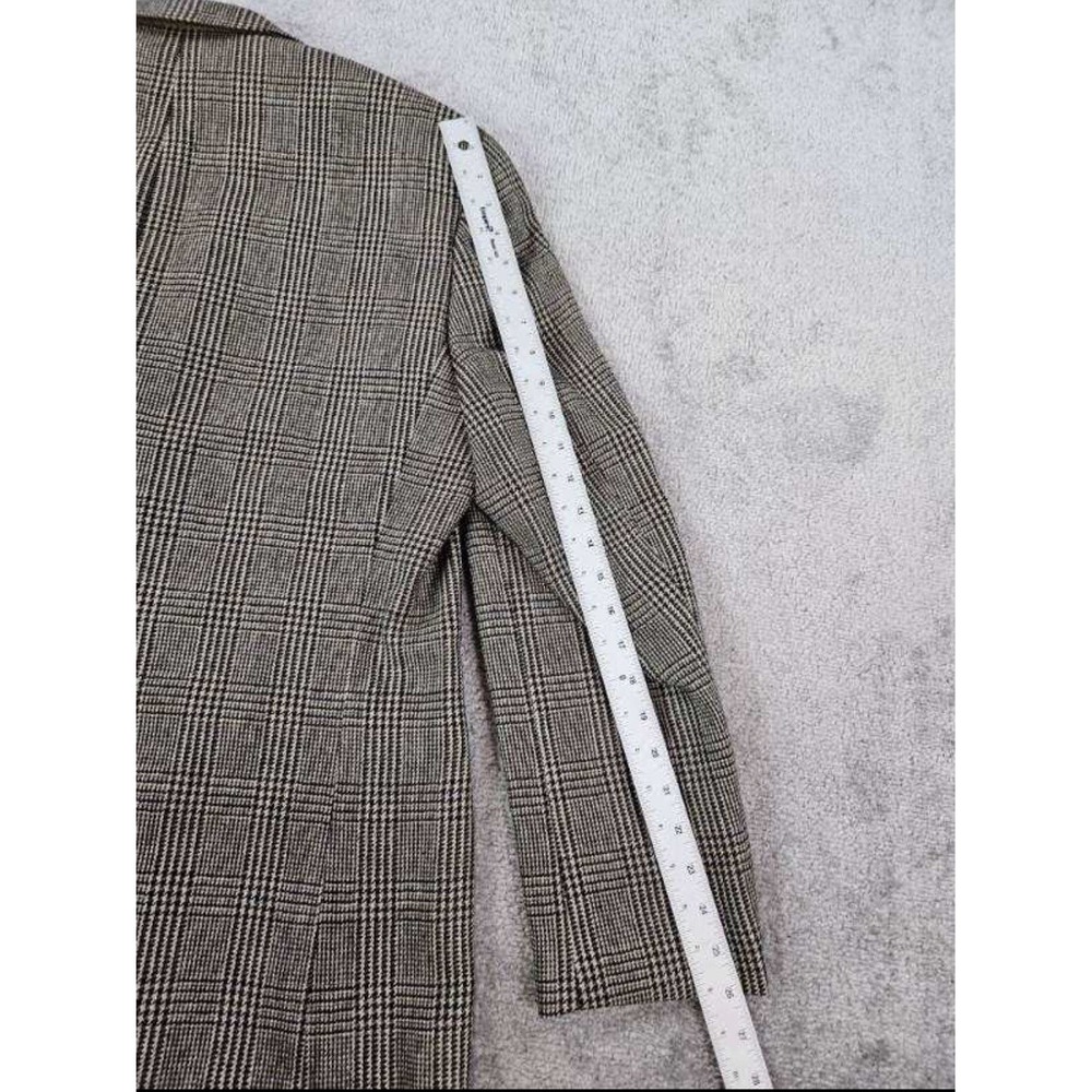 Vintage Ralph Lauren Suit Jacket 42 L Beige Black Wool Cashmere Prince of Whales - Picture 6 of 16